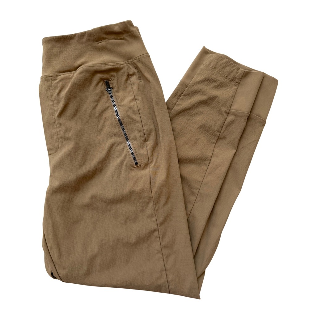 Athleta Trekkie North Jogger Pants Women 4 Tan Brown Ripstop Hiking Travel